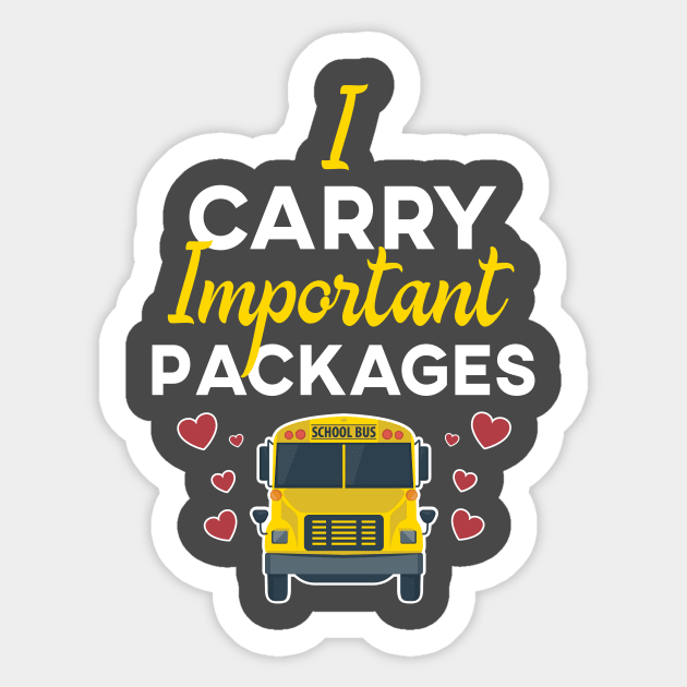 I Carry Important Packages Sticker by NativeGrit